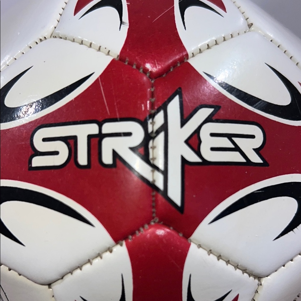 Striker Red and White Soccer Ball for Kids - Size 3 - Picture 2 of 8